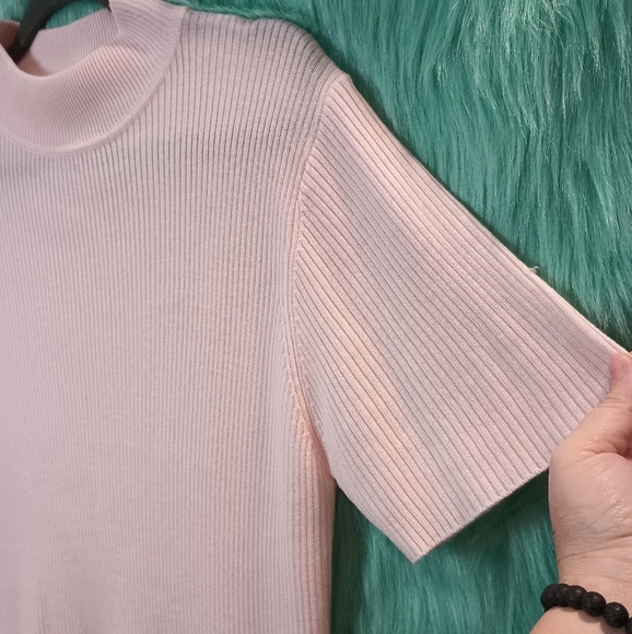 Croft & Barrow Short Sleeve Ribbed Top Size L NWOT - Picture 4 of 9